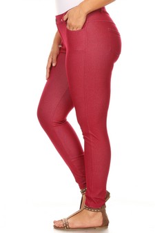 Women's Cotton-Blend 5-Pocket Skinny Jeggings (XXL only) style 2