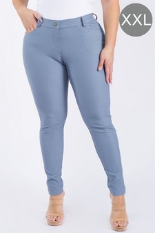 ETA 06/12/26 - Women's Cotton-Blend 5-Pocket Skinny Jeggings - (XXL only)