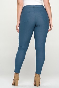 Women's Cotton-Blend 5-Pocket Skinny Jeggings (XXL only) style 3