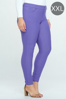 ETA 05/06/25 - Women's Cotton-Blend 5-Pocket Skinny Jeggings (XXL only)