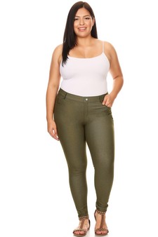 ETA 12/11/25 - Women's Cotton-Blend 5-Pocket Skinny Jeggings (XXXL only) style 4