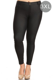 Women's Cotton-Blend 5-Pocket Skinny Jeggings (XXXL only)