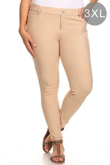 ETA 05/13/25 - Women's Cotton-Blend 5-Pocket Skinny Jeggings (XXXL only)