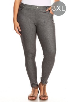 Women's Cotton-Blend 5-Pocket Skinny Jeggings (XXXL only)