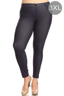 Women's Cotton-Blend 5-Pocket Skinny Jeggings (XXXL only)