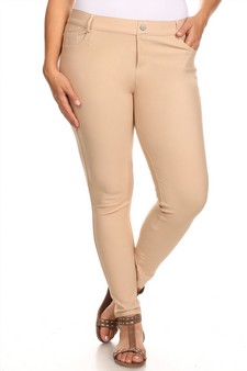 Women's Cotton-Blend 5-Pocket Skinny Jeggings - Plus Size