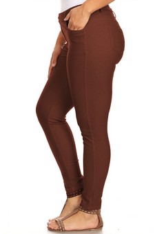 Women's Cotton-Blend 5-Pocket Skinny Jeggings - Plus Size style 2