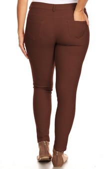 Women's Cotton-Blend 5-Pocket Skinny Jeggings - Plus Size style 3