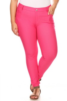 Women's Cotton-Blend 5-Pocket Skinny Jeggings - Plus Size