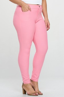 ETA 06/25/26 - Women's Cotton-Blend 5-Pocket Skinny Jeggings - Plus Size style 2
