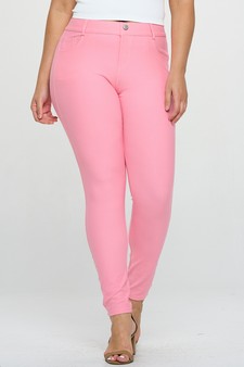 ETA 06/25/26 - Women's Cotton-Blend 5-Pocket Skinny Jeggings - Plus Size style 4