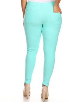 Women's Cotton-Blend 5-Pocket Skinny Jeggings - Plus Size style 3
