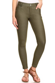 Women's Cotton-Blend 5-Pocket Skinny Jeggings