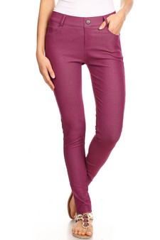 Women's Cotton-Blend 5-Pocket Skinny Jeggings