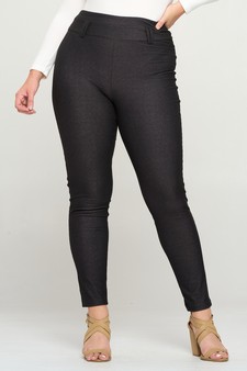 Women's Simple High Waisted Full Length Jeggings