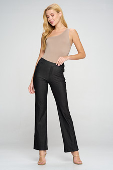 Women's Cotton Blend Straight Leg BootCut Stretch Pants