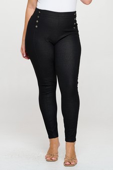 Women's High-Waisted Straight Leg Sailor Pant - Plus Size