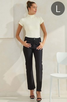 Women's Classic Solid Straight Leg Jeggings (Large Only)