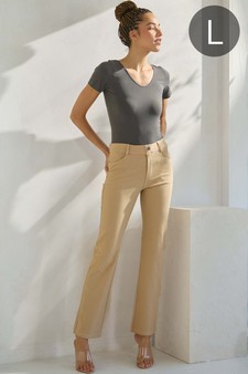 Women's Classic Solid Straight Leg Jeggings (Large Only)