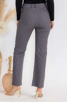 Women's Classic Solid Straight Leg Jeggings style 2