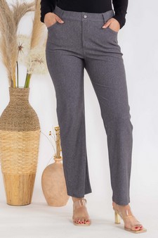 Women's Classic Solid Straight Leg Jeggings style 4