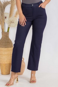 Women's Classic Solid Straight Leg Jeggings style 4