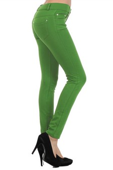 Women's Slim Fit Solid Color Legging Pants