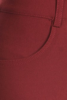 Lady's Mid Rise Ponte Knit Skinny Pants (Large only) style 5