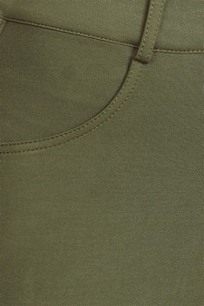 Lady's Mid Rise Ponte Knit Skinny Pants (Medium only) style 4