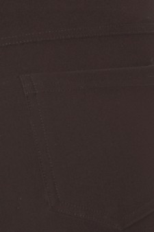 Lady's Mid Rise Ponte Knit Skinny Pants - (3pcs/pk Large only) style 5