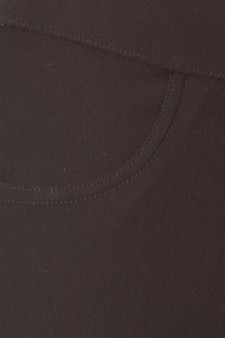 Lady's Mid Rise Ponte Knit Skinny Pants - (3pcs/pk Medium only) style 4