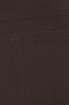 Lady's Mid Rise Ponte Knit Skinny Pants - (3pcs/pk Medium only) style 5