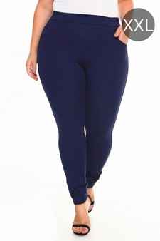 Lady's 4 Pocket Ponte Pants - Plus Size (XXL only)