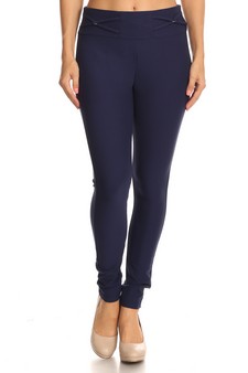 Cross Waist Slim Pants