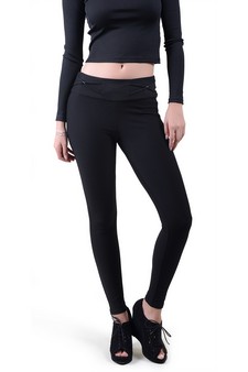 Cross Waist Slim Pants