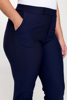Women's Mid-Rise Ponte Pants style 4