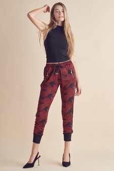 Lady Printed Jogger Pants M:3 L:3