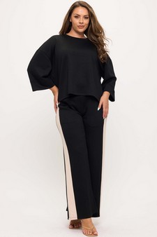 Women's So Relaxed UltraComfy Two Tone Wide-Leg Pants style 5