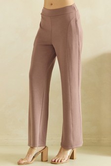 ETA 08/06/26 - Effortless Thin modal Straight-Leg High Rise Pants style 3