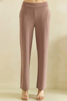 ETA 08/06/26 - Effortless Thin modal Straight-Leg High Rise Pants