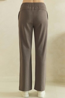 ETA 08/06/26 - Effortless Thin modal Straight-Leg High Rise Pants style 2