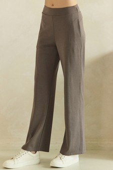 ETA 08/06/26 - Effortless Thin modal Straight-Leg High Rise Pants style 3