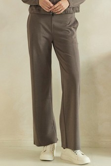 ETA 08/06/26 - Effortless Thin modal Straight-Leg High Rise Pants style 4