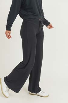Women’s Drawstring Wide-Leg Lounge Pants - TOP: style 2