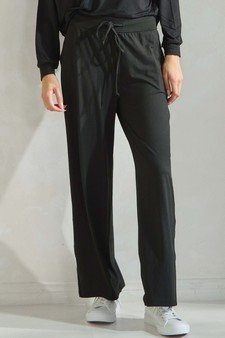 Women's Effortlessly Relaxed Fit Peach Skin Pants style 4