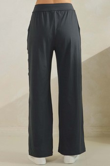 Women's Effortlessly Relaxed Fit Peach Skin Pants style 2