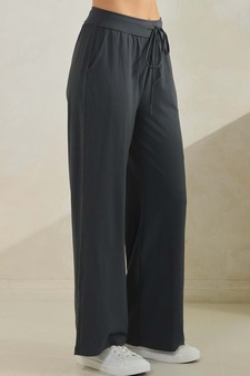 Women's Effortlessly Relaxed Fit Peach Skin Pants style 3