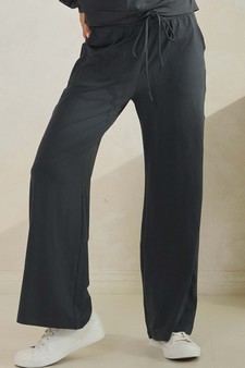 Women's Effortlessly Relaxed Fit Peach Skin Pants style 4