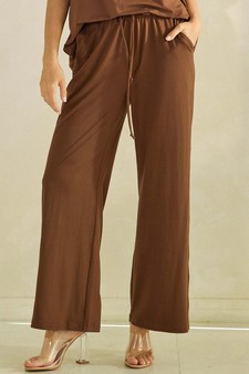 Women's Effortlessly Relaxed Fit Peach Skin Pants style 4