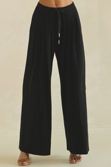 ETA 05/28/26 - Relaxed Soft Stretch Wide-Leg Flowy Pants